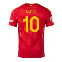 Španielsko Dani Olmo #10 Domáci futbalový dres ME 2024 Krátky Rukáv
